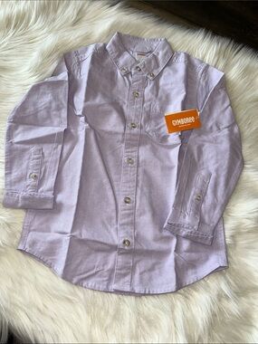 Gymboree Light Purple Button-Down Shirt for Kids